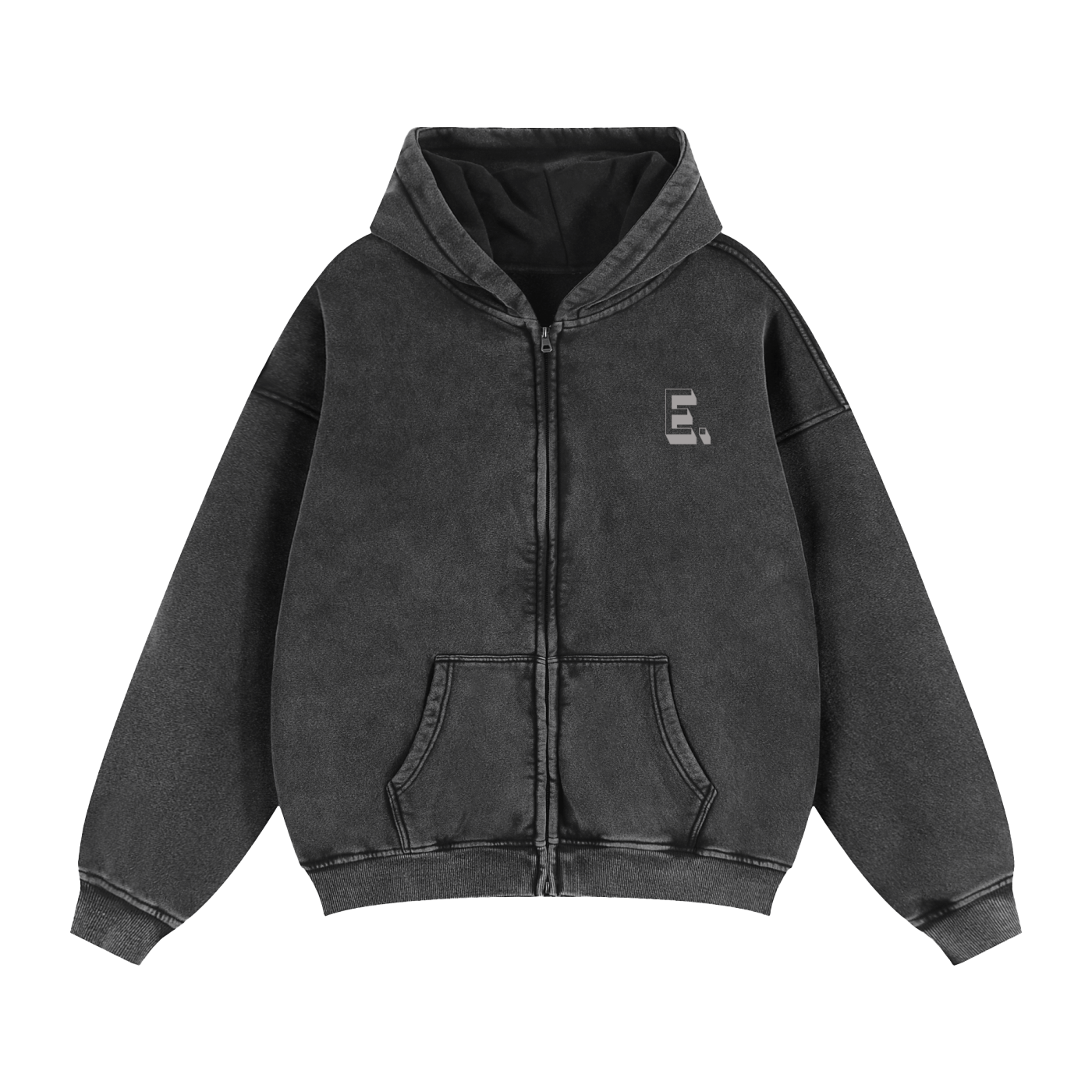 EAGLE Zip-Through Boxy Hoodie - 1 COLOUR
