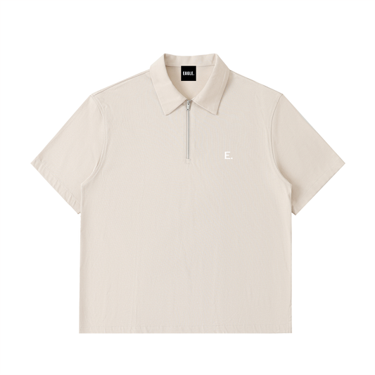 EAGLE Half-Zip Cotton Polo Shirt